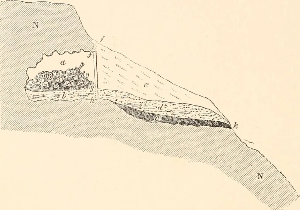 An illustration from Men of the old stone age, their environment, life and art, 1916, leaf 325