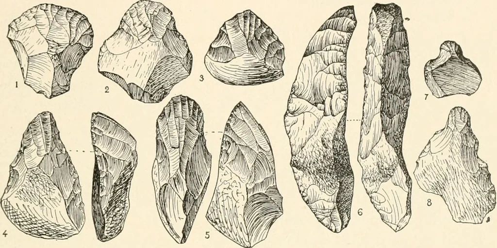 An illustration from Men of the old stone age, their environment, life and art, 1916, leaf 344