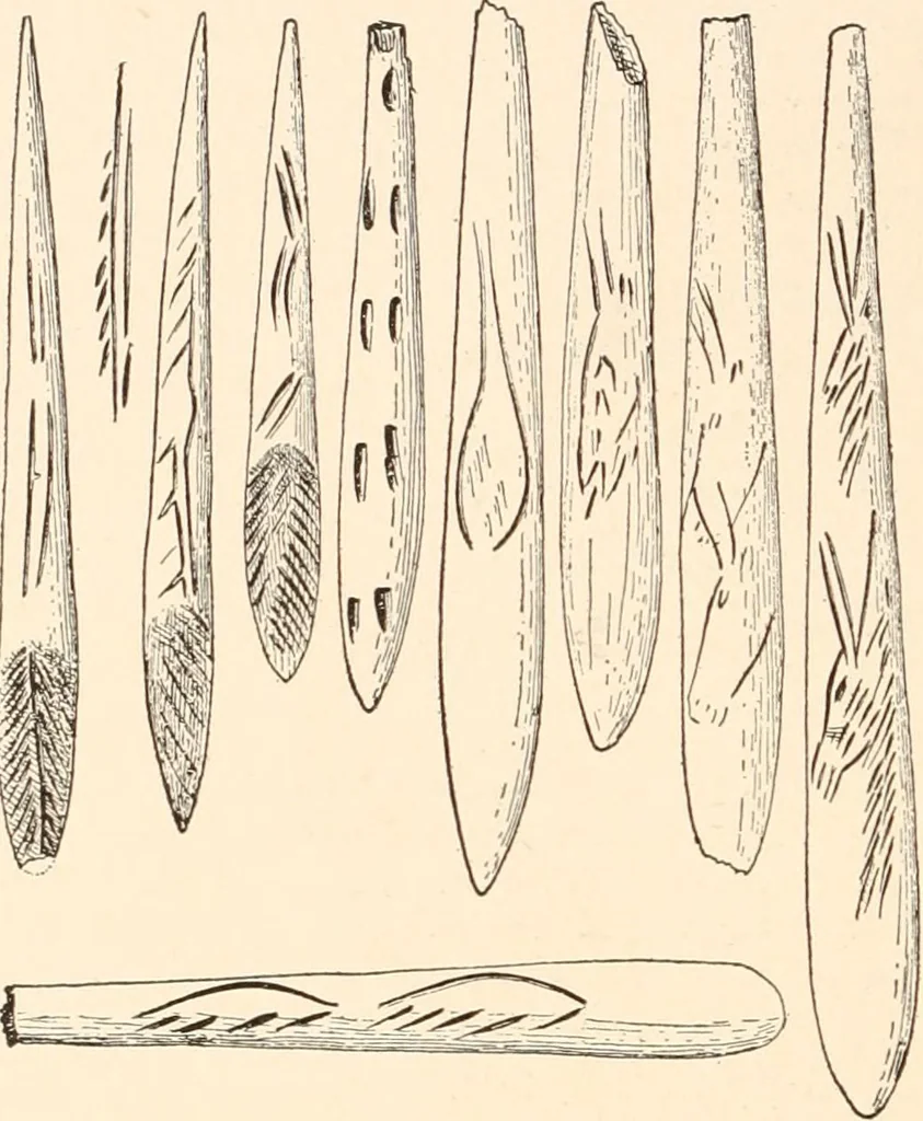 An illustration from Men of the old stone age, their environment, life and art, 1916, leaf 389