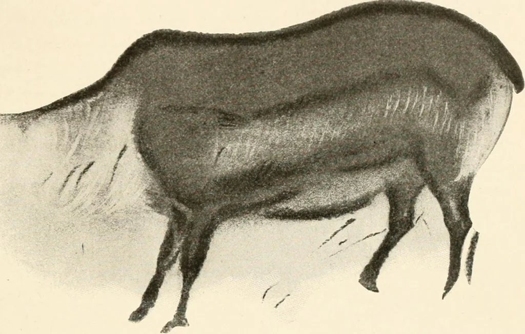 An illustration from Men of the old stone age, their environment, life and art, 1916, leaf 402