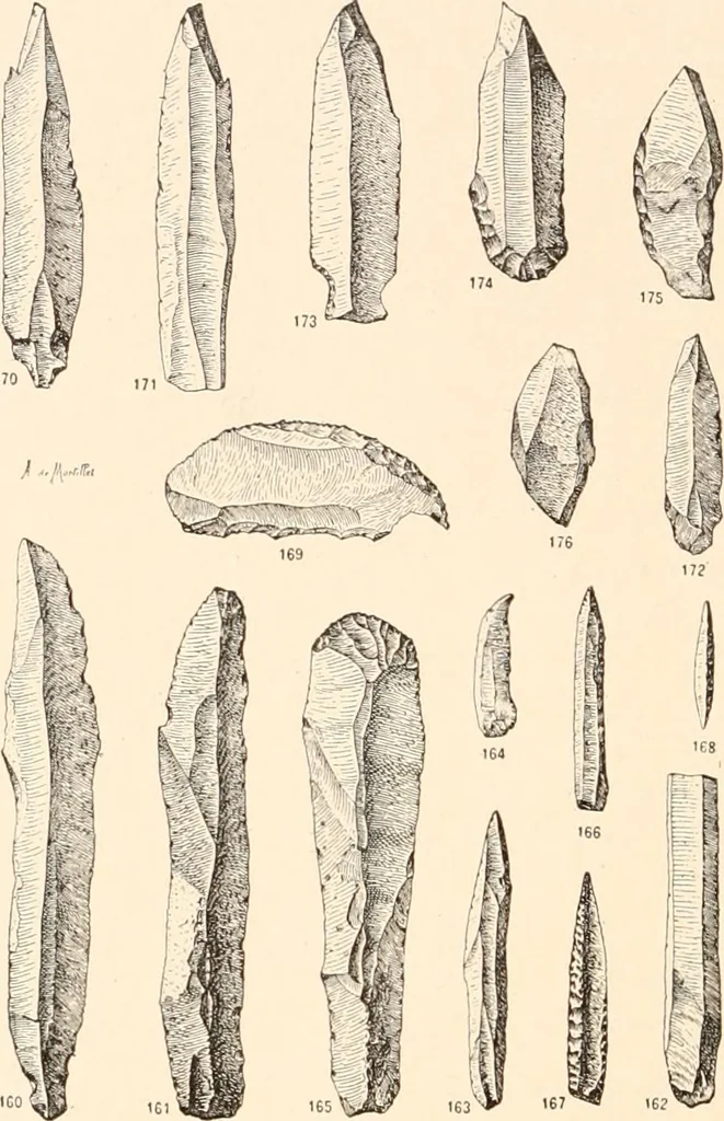 An illustration from Men of the old stone age, their environment, life and art, 1916, leaf 423