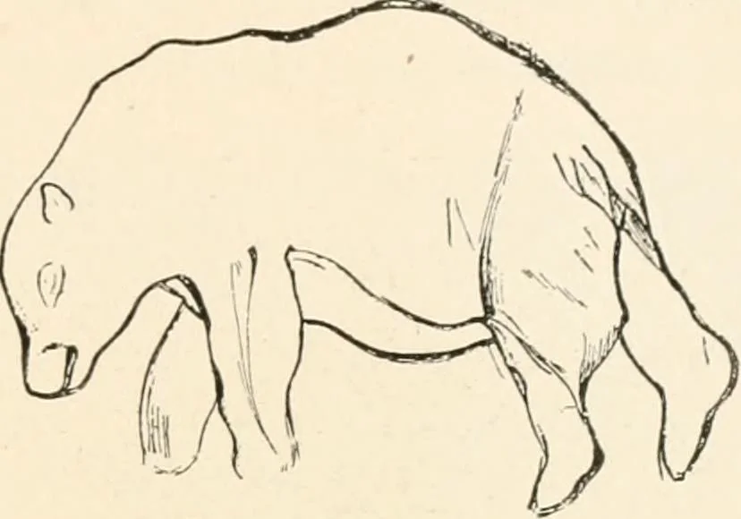 An illustration from Men of the old stone age, their environment, life and art, 1916, leaf 438