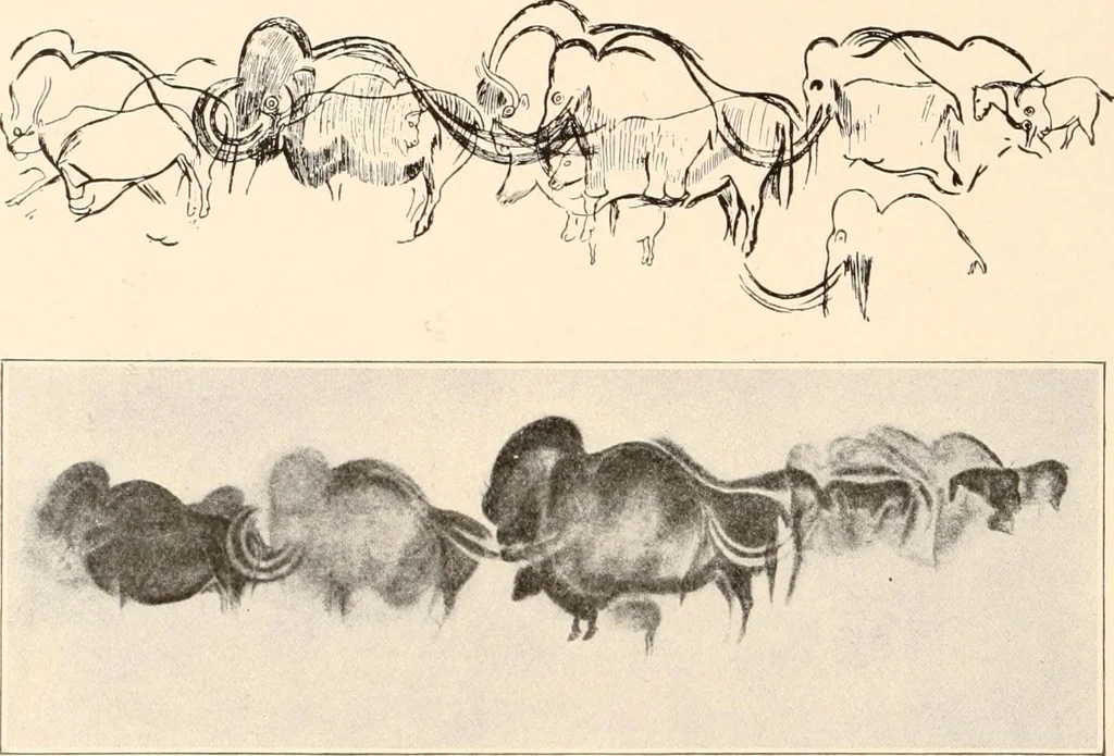An illustration from Men of the old stone age, their environment, life and art, 1916, leaf 459