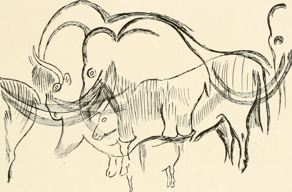 An illustration from Men of the old stone age, their environment, life and art, 1916, leaf 460