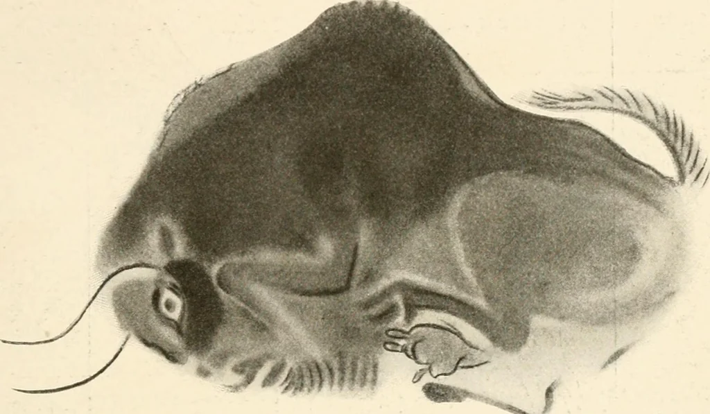 An illustration from Men of the old stone age, their environment, life and art, 1916, leaf 464