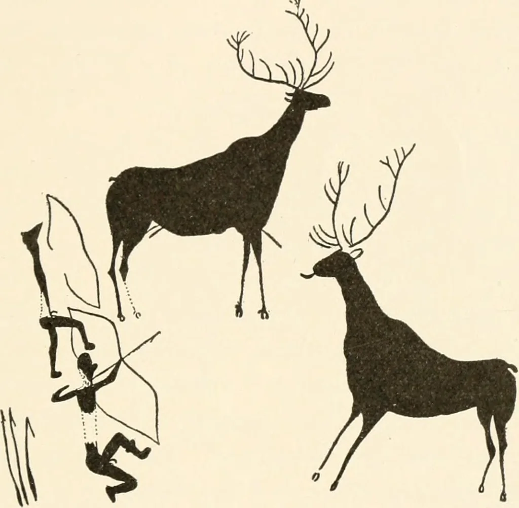 An illustration from Men of the old stone age, their environment, life and art, 1916, leaf 536