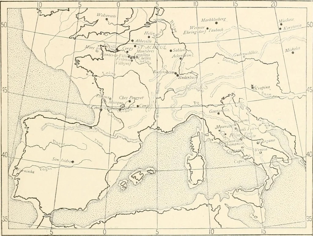 An illustration from Men of the old stone age : their environment, life and art, 1915, leaf 198