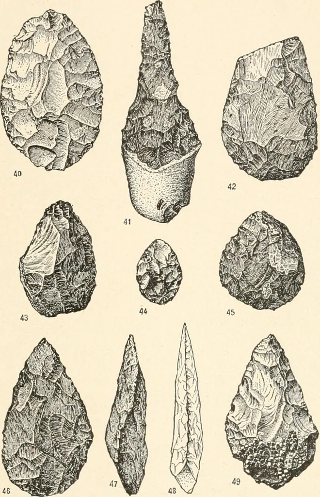 An illustration from Men of the old stone age : their environment, life and art, 1915, leaf 204