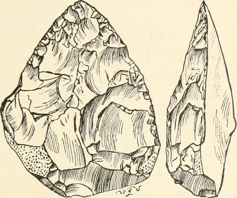 An illustration from Men of the old stone age : their environment, life and art, 1915, leaf 210