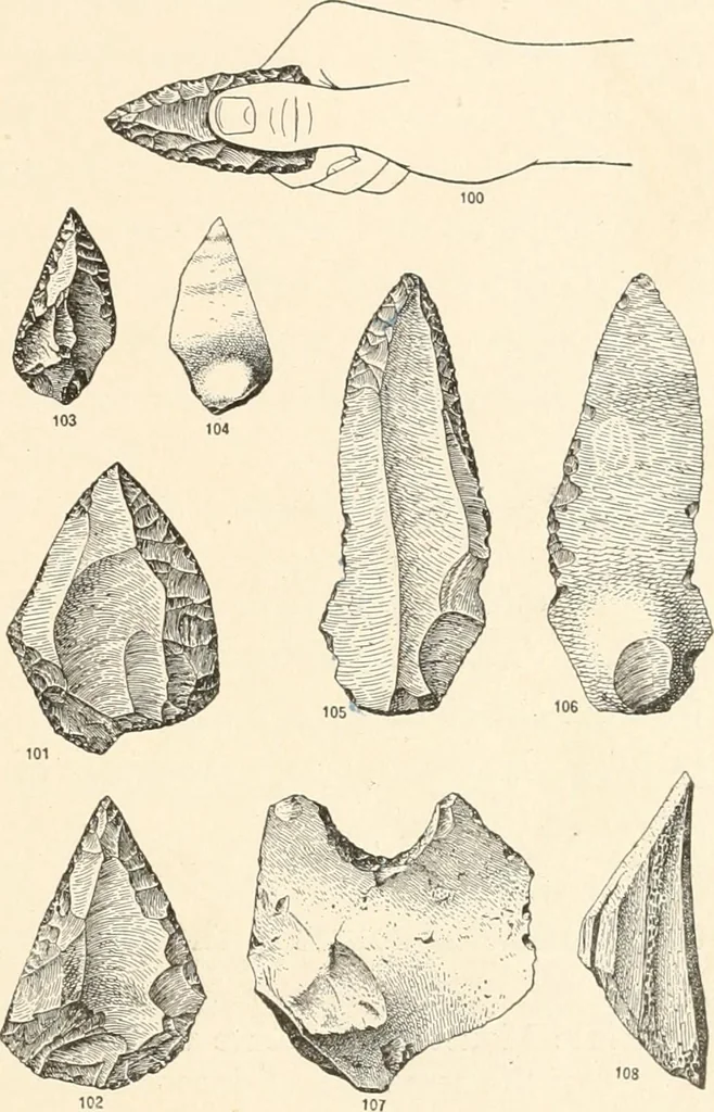 An illustration from Men of the old stone age : their environment, life and art, 1915, leaf 282