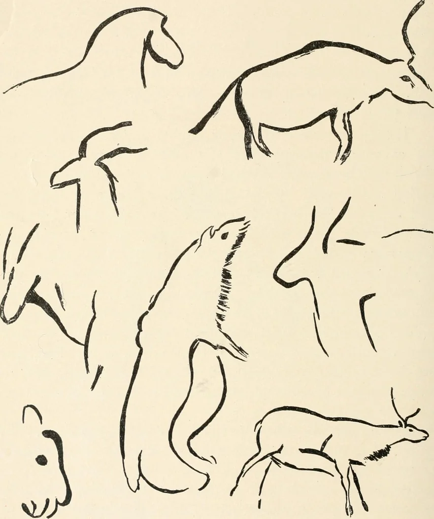 An illustration from Men of the old stone age : their environment, life and art, 1915, leaf 349