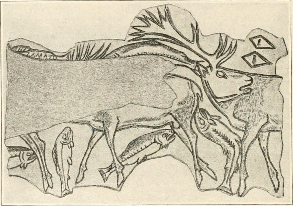 An illustration from Men of the old stone age : their environment, life and art, 1915, leaf 439