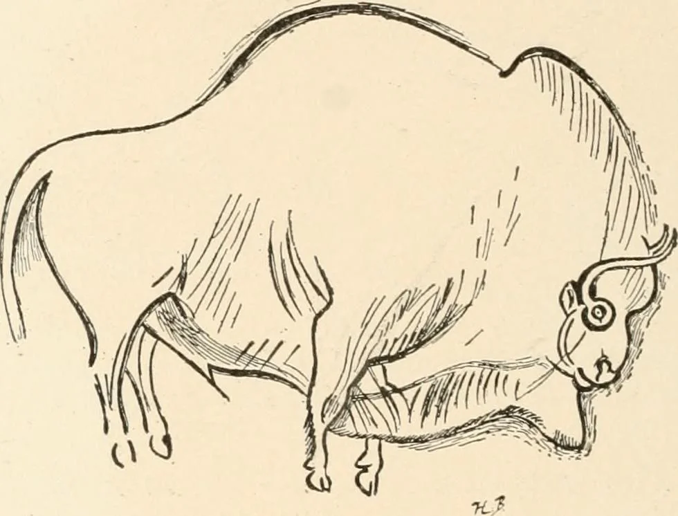 An illustration from Men of the old stone age : their environment, life and art, 1915, leaf 447