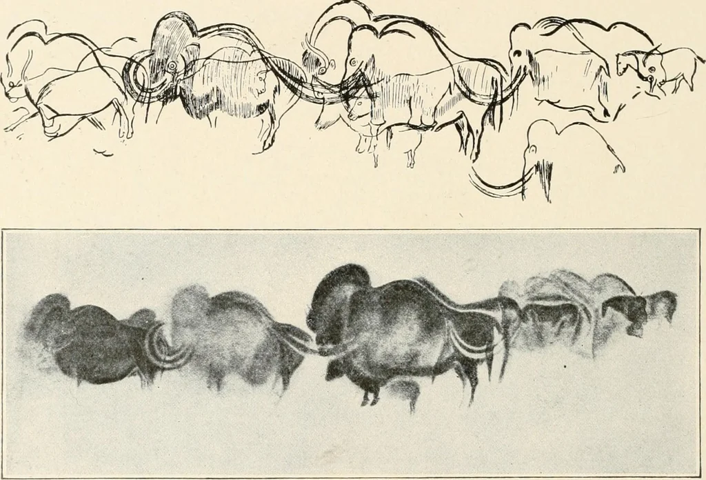 An illustration from Men of the old stone age : their environment, life and art, 1915, leaf 455