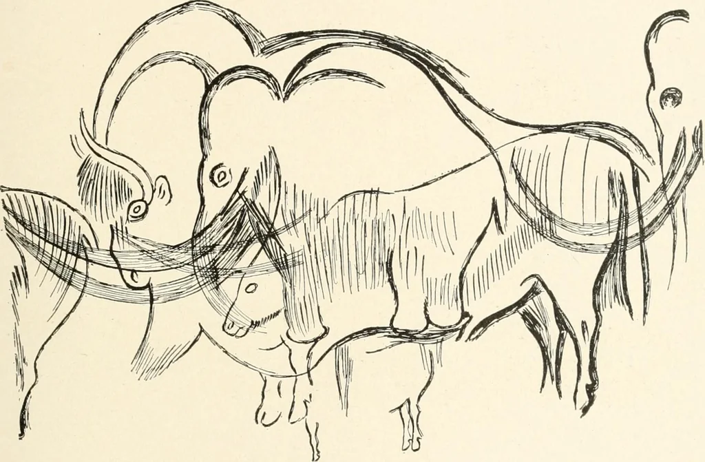 An illustration from Men of the old stone age : their environment, life and art, 1915, leaf 456