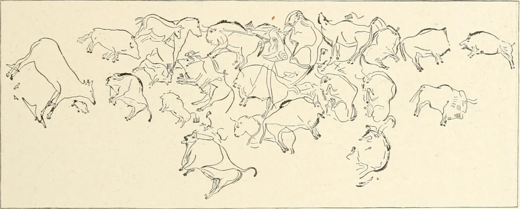 An illustration from Men of the old stone age : their environment, life and art, 1915, leaf 458