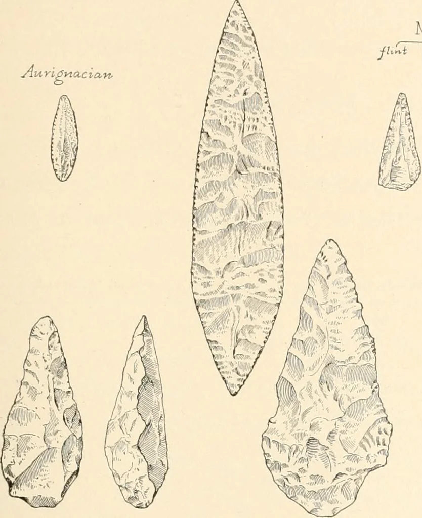 An illustration from Men of the old stone age : their environment, life and art, 1915, leaf 46