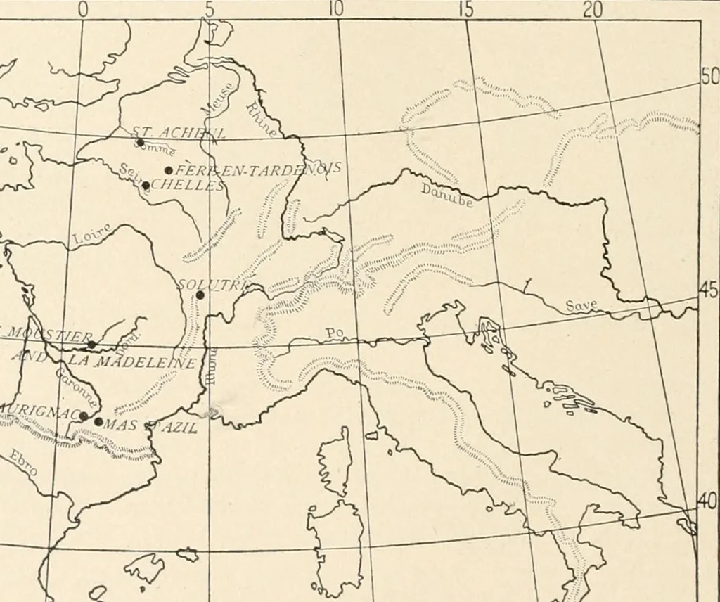 An illustration from Men of the old stone age : their environment, life and art, 1915, leaf 47