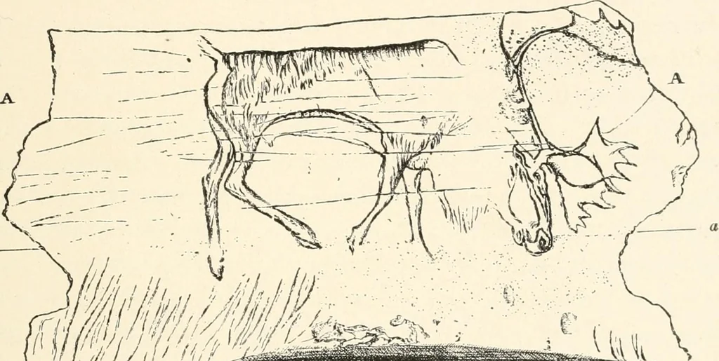 An illustration from Men of the old stone age : their environment, life and art, 1915, leaf 476