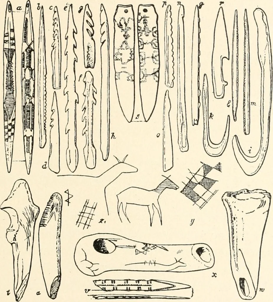 An illustration from Men of the old stone age : their environment, life and art, 1915, leaf 522