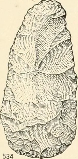 An illustration from Men of the old stone age : their environment, life and art, 1915, leaf 528