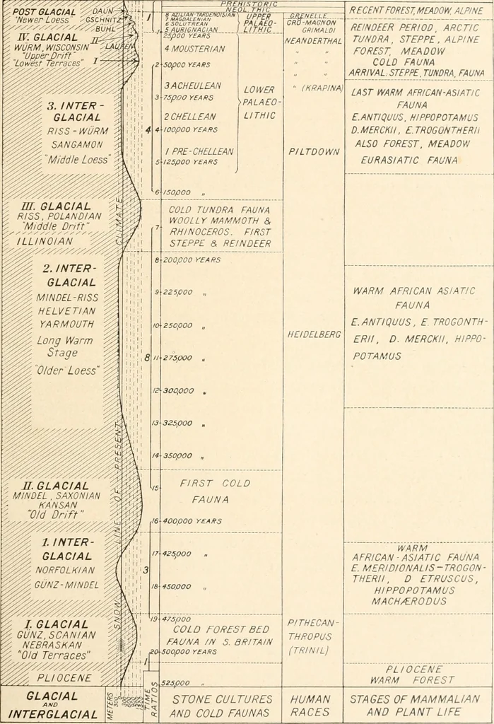 An illustration from Men of the old stone age : their environment, life and art, 1915, leaf 74