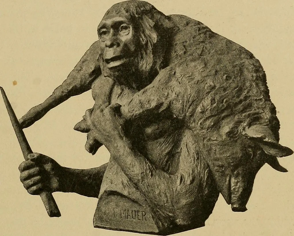 An illustration from Men of the old stone age, their environment, life and art, 1915, leaf 136