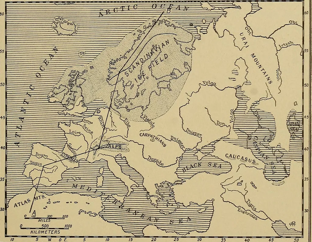 An illustration from Men of the old stone age, their environment, life and art, 1915, leaf 140