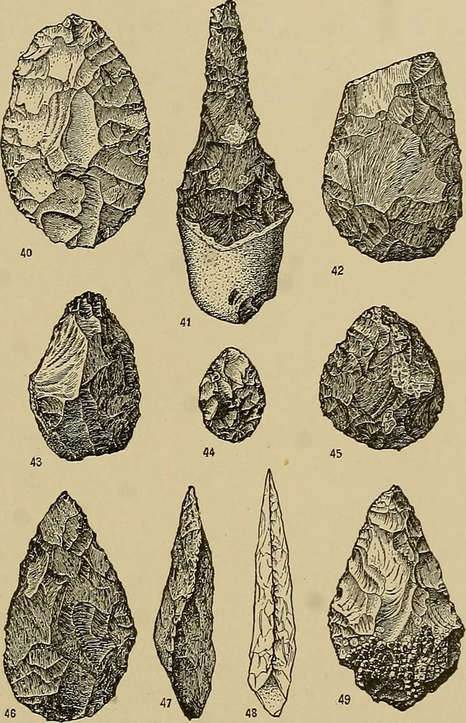 An illustration from Men of the old stone age, their environment, life and art, 1915, leaf 208