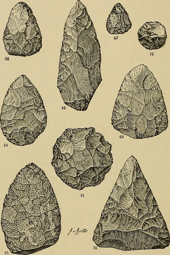 An illustration from Men of the old stone age, their environment, life and art, 1915, leaf 213