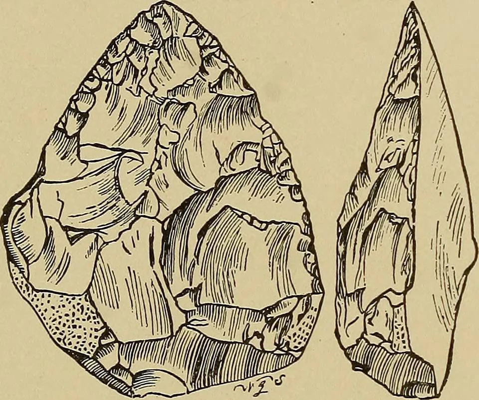An illustration from Men of the old stone age, their environment, life and art, 1915, leaf 214