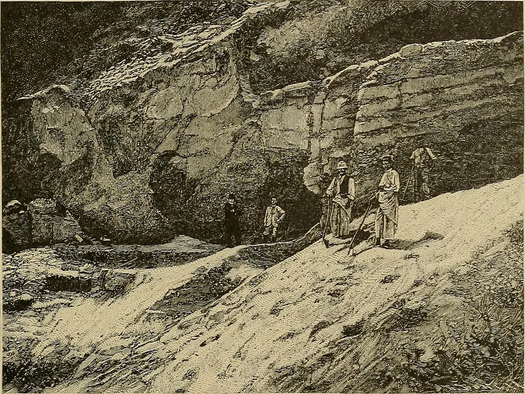 An illustration from Men of the old stone age, their environment, life and art, 1915, leaf 216