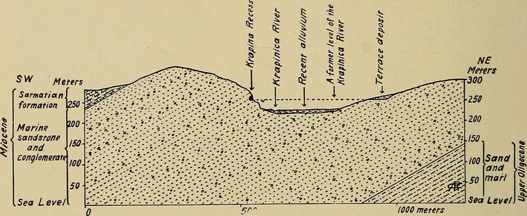 An illustration from Men of the old stone age, their environment, life and art, 1915, leaf 217