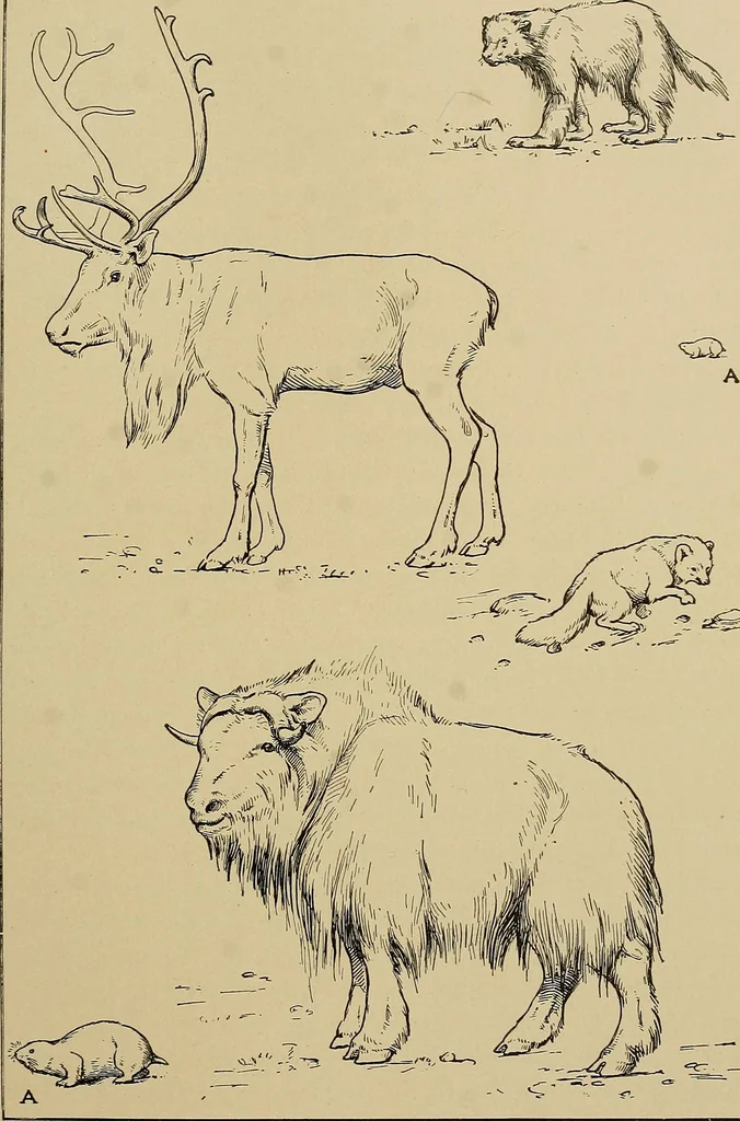 An illustration from Men of the old stone age, their environment, life and art, 1915, leaf 228