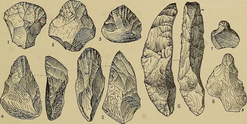 An illustration from Men of the old stone age, their environment, life and art, 1915, leaf 344