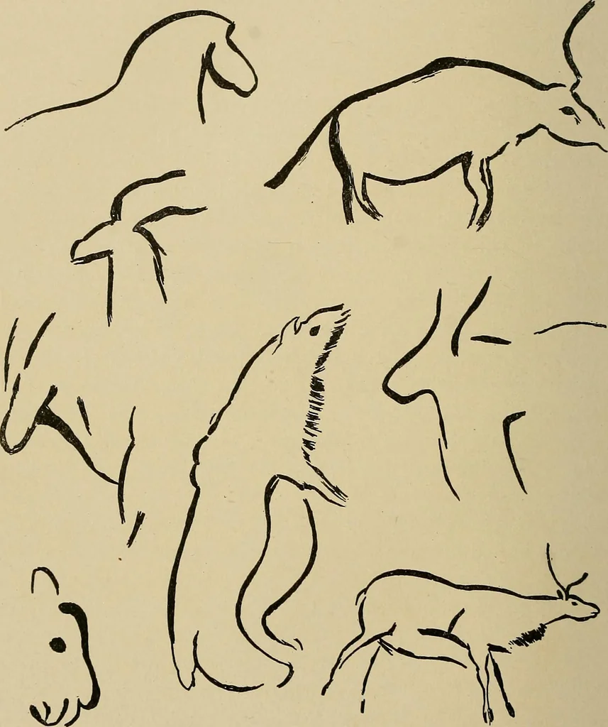 An illustration from Men of the old stone age, their environment, life and art, 1915, leaf 353