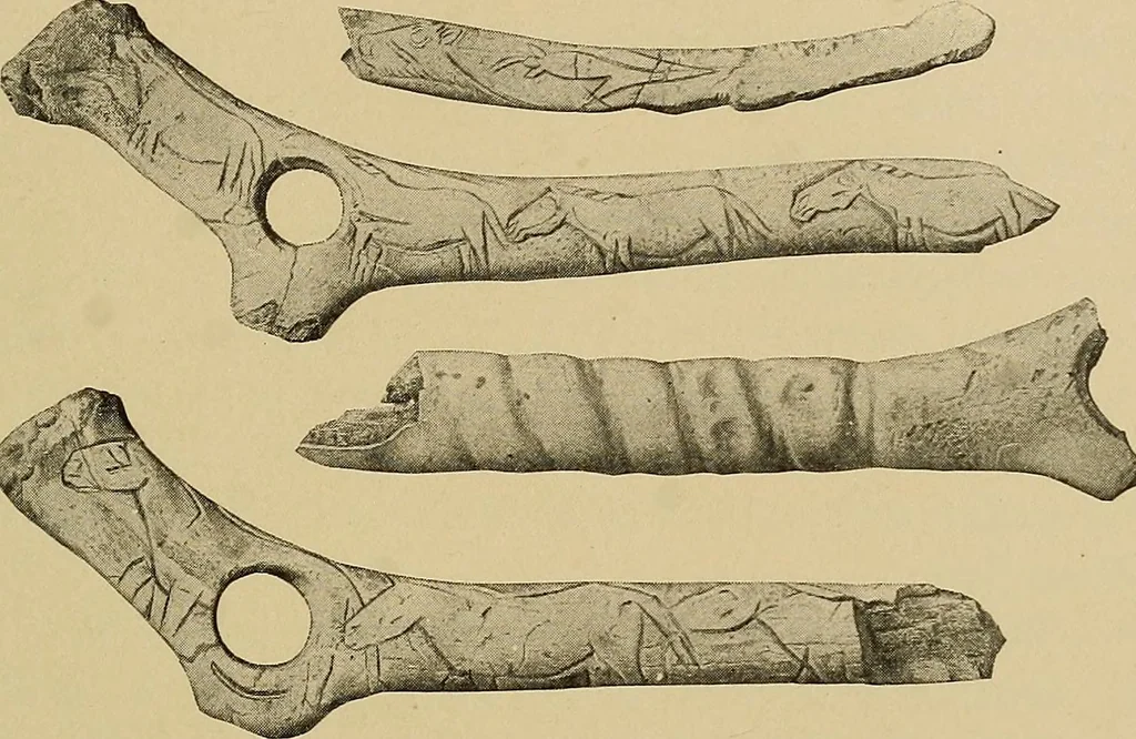 An illustration from Men of the old stone age, their environment, life and art, 1915, leaf 396