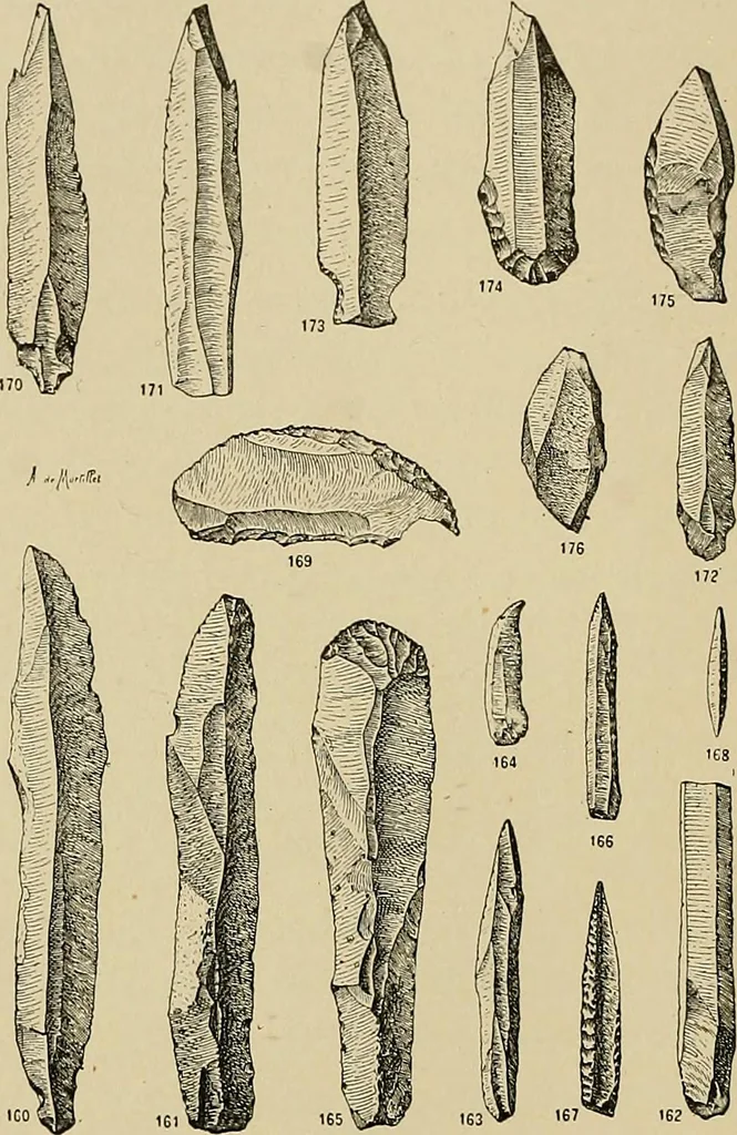 An illustration from Men of the old stone age, their environment, life and art, 1915, leaf 423
