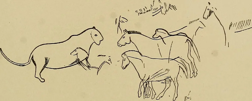 An illustration from Men of the old stone age, their environment, life and art, 1915, leaf 444