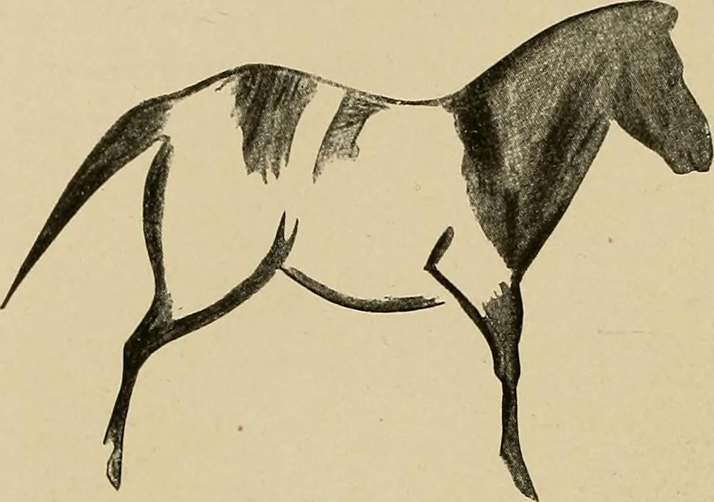 An illustration from Men of the old stone age, their environment, life and art, 1915, leaf 445