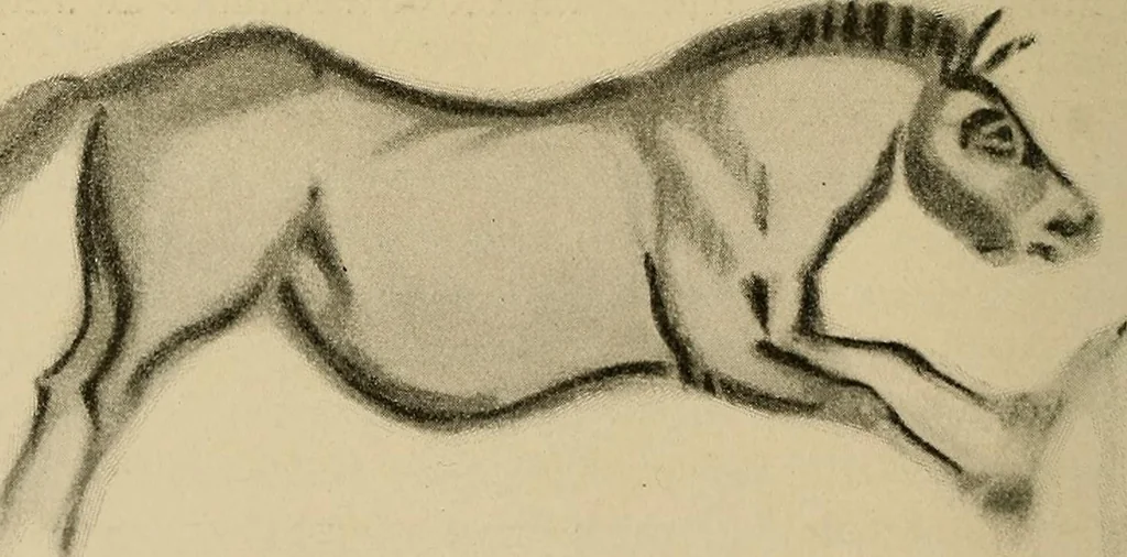 An illustration from Men of the old stone age, their environment, life and art, 1915, leaf 445