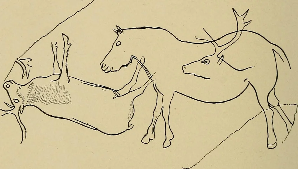 An illustration from Men of the old stone age, their environment, life and art, 1915, leaf 449