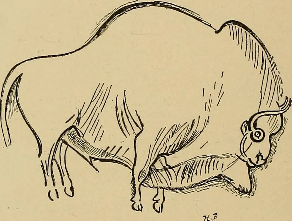 An illustration from Men of the old stone age, their environment, life and art, 1915, leaf 451