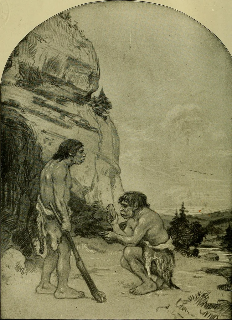 An illustration from Men of the old stone age, their environment, life and art, 1918, leaf 11