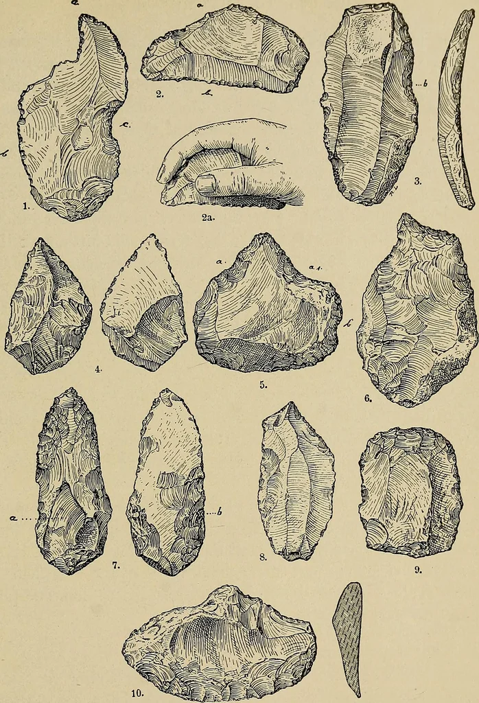 An illustration from Men of the old stone age, their environment, life and art, 1918, leaf 196