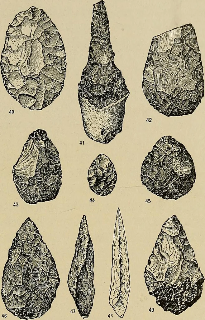 An illustration from Men of the old stone age, their environment, life and art, 1918, leaf 216