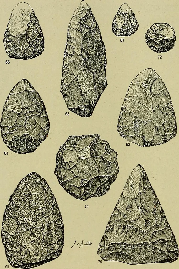 An illustration from Men of the old stone age, their environment, life and art, 1918, leaf 221