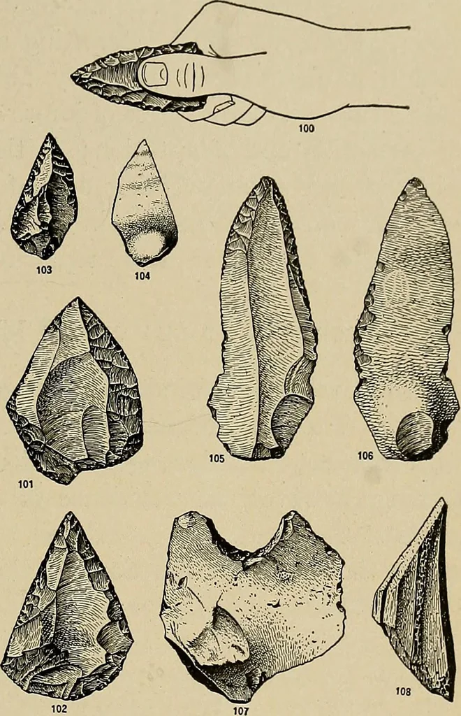 An illustration from Men of the old stone age, their environment, life and art, 1918, leaf 294