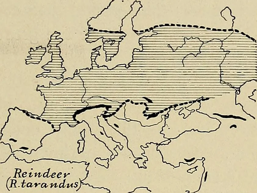An illustration from Men of the old stone age, their environment, life and art, 1918, leaf 328