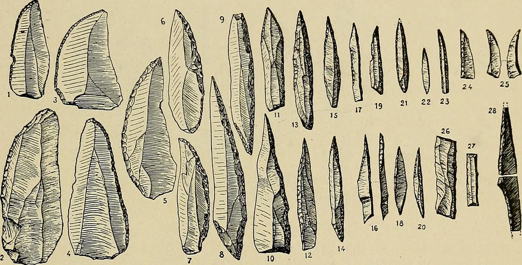 An illustration from Men of the old stone age, their environment, life and art, 1918, leaf 354
